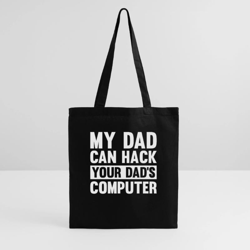 Hacker Hacking Code Computer papa saying gift Tote Bag