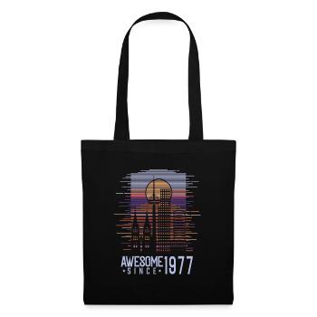 Vintage 1977 77 Birthday Retro Vintage Gift - Tote Bag - black - Front
