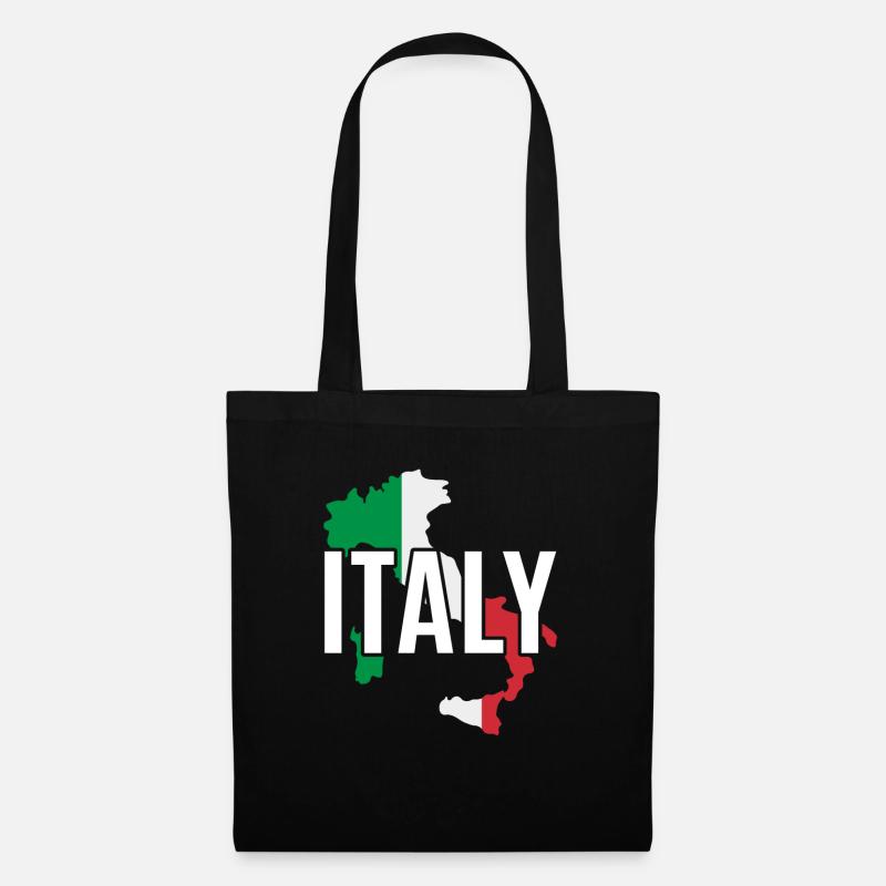 Italien - Stoffbeutel - Schwarz