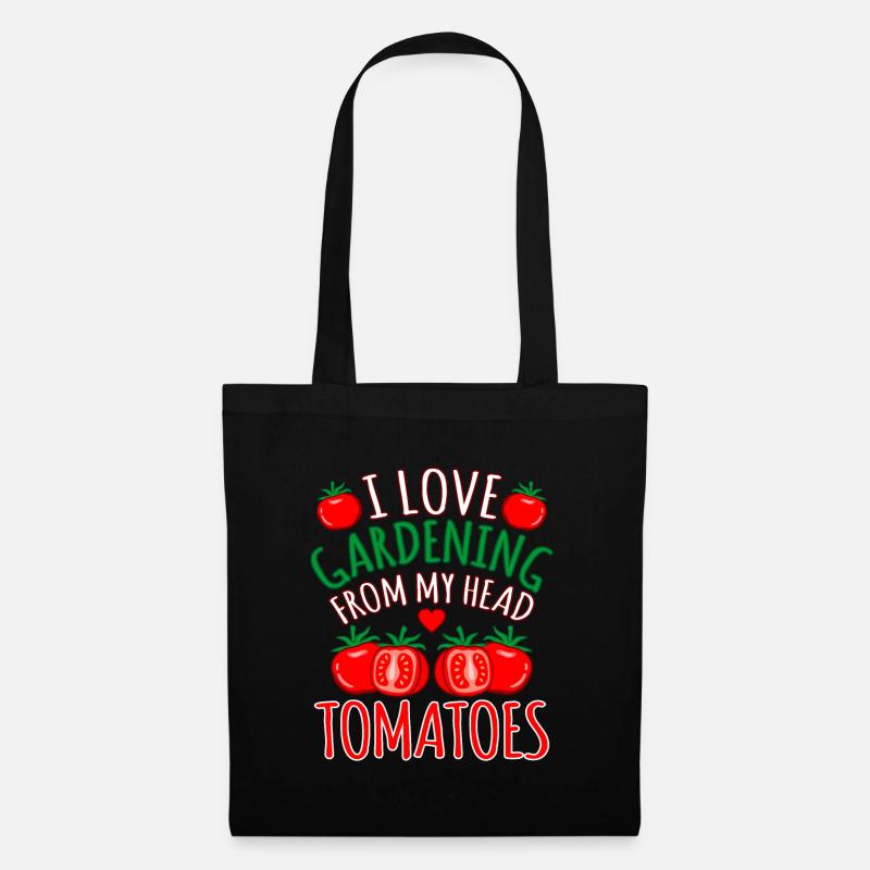Tomate - Stoffbeutel - Schwarz