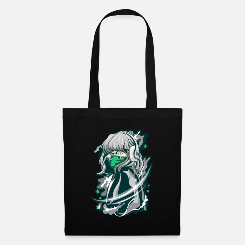 Anime - Stoffbeutel - Schwarz