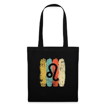 Leo Zodiac Sign Horoscope Retro Bday Gift - Tote Bag - black - Front