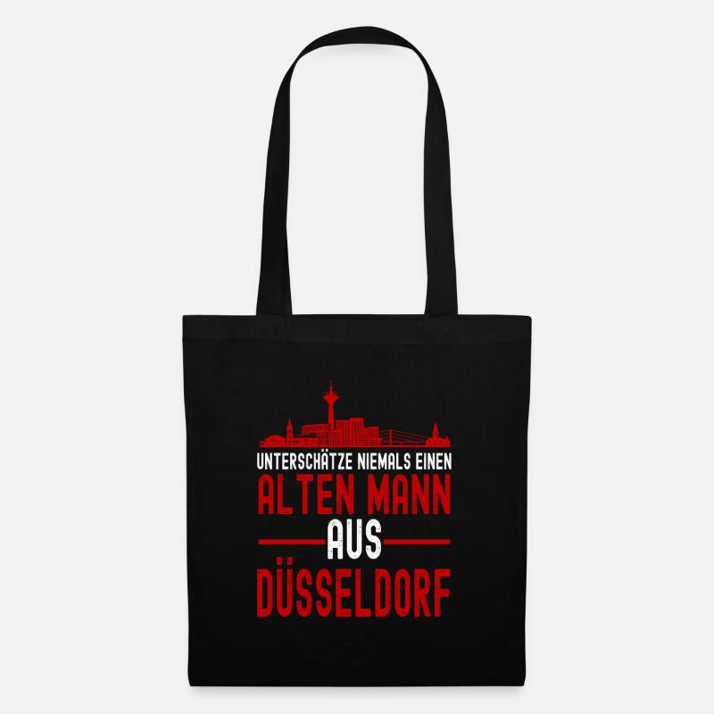 Düsseldorf - Stoffbeutel - Schwarz