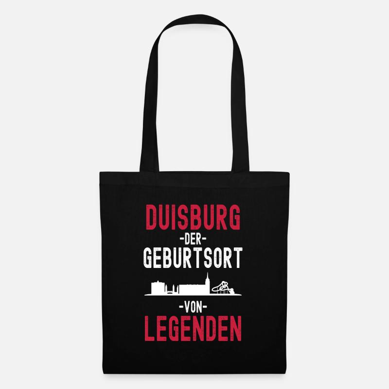 Duisburg - Stoffbeutel - Schwarz