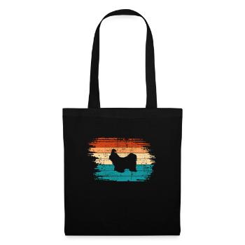 Shih Tzu dog lover Retro vintage Gift idea - Tote Bag - black - Front