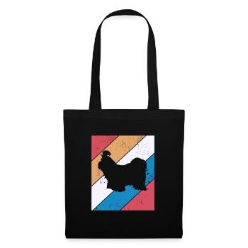 Shih Tzu dog lover Retro vintage Gift idea - Tote Bag - black - Front