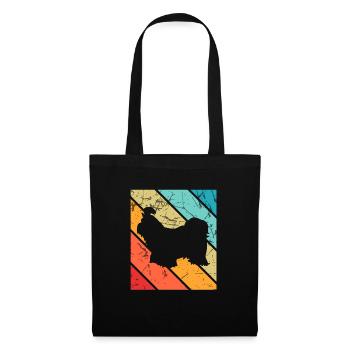 Shih Tzu dog lover Retro vintage Gift idea - Tote Bag - black - Front