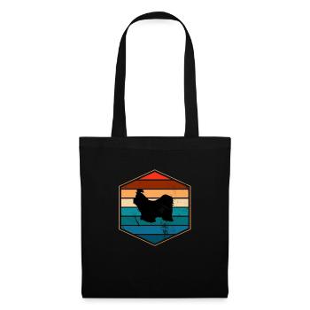 Shih Tzu dog lover Retro vintage Gift idea - Tote Bag - black - Front