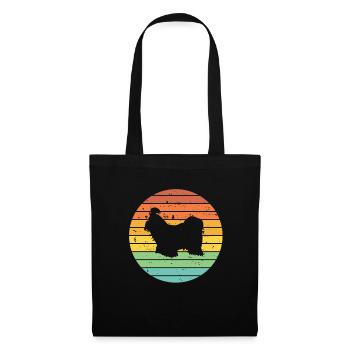 Shih Tzu dog lover Retro vintage Gift idea - Tote Bag - black - Front