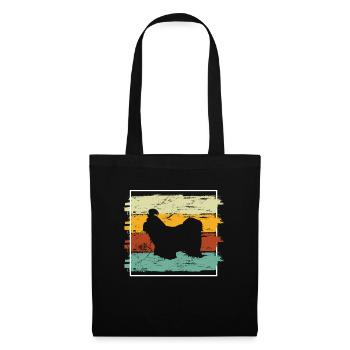 Shih Tzu dog lover Retro vintage Gift idea - Tote Bag - black - Front