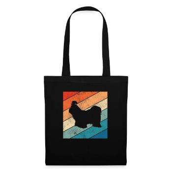Shih Tzu dog lover Retro vintage Gift idea - Tote Bag - black - Front
