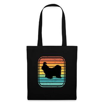 Shih Tzu dog lover Retro vintage Gift idea - Tote Bag - black - Front
