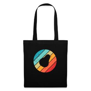 Avocat Vegan Lover Retro Veggie Diet Idée cadeau - Sac en tissu - noir - Devant