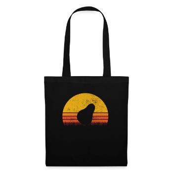 Avocat Vegan Lover Retro Veggie Diet Idée cadeau - Sac en tissu - noir - Devant