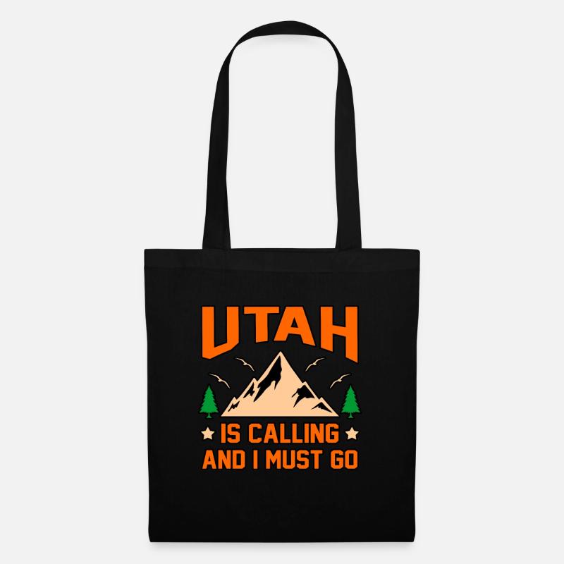 Utah Reist Geschenk - Stoffbeutel - Schwarz