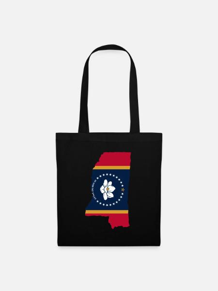 Mississippi Home Pride Geschenk - Stoffbeutel - Schwarz