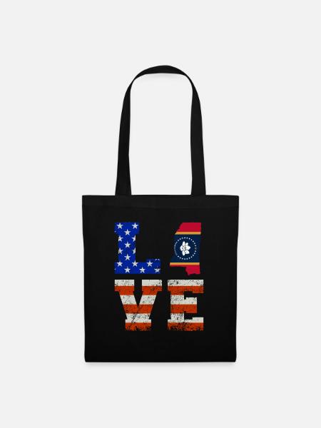 Liebes-mississippi-geschenk - Stoffbeutel - Schwarz