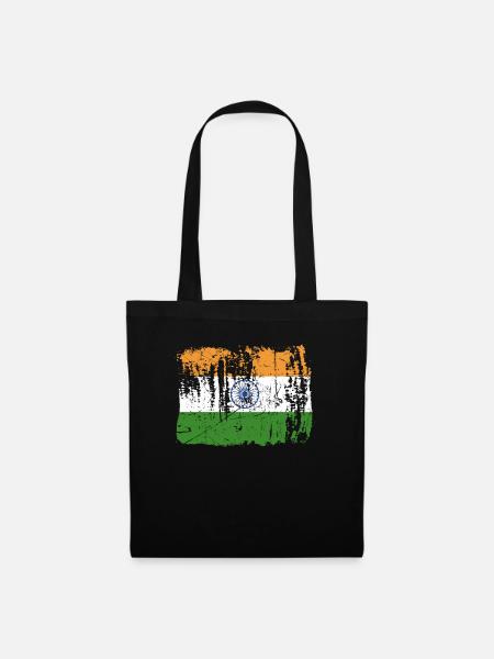 Indien Pride Geschenk - Stoffbeutel - Schwarz
