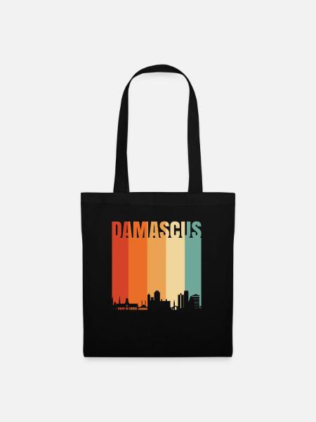 Damaskus - Stoffbeutel - Schwarz