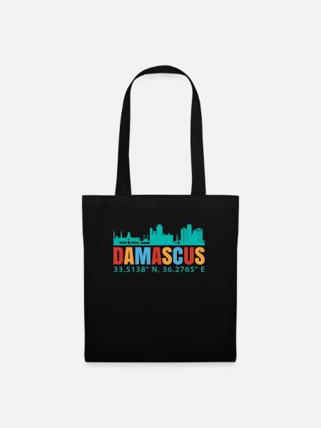 Damaskus - Stoffbeutel - Schwarz