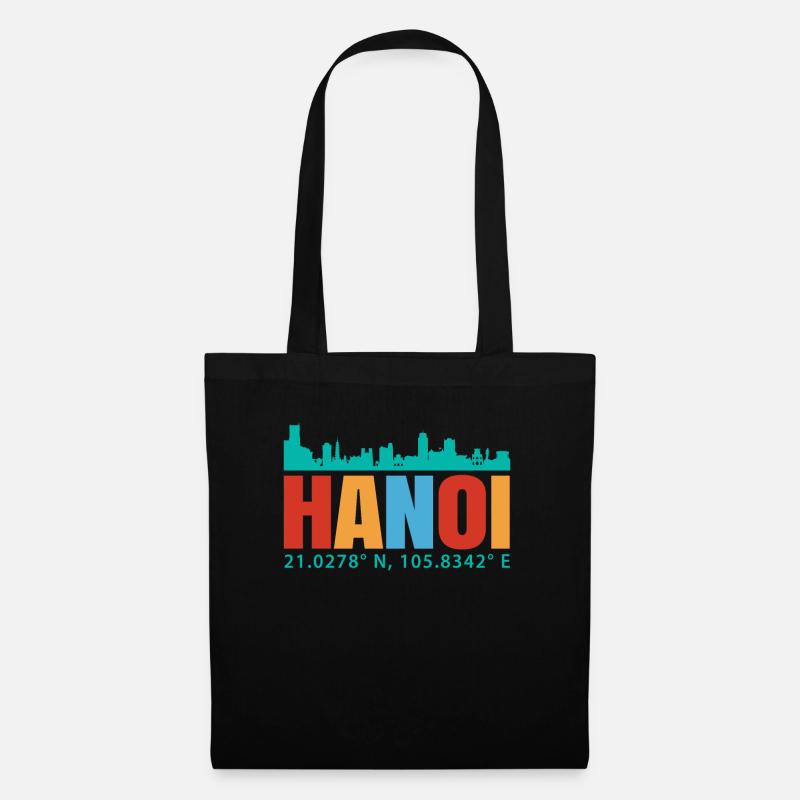 Hanoi - Stoffbeutel - Schwarz