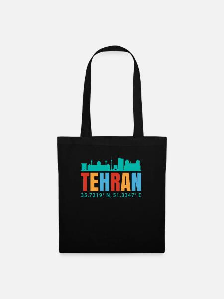 Teheran - Stoffbeutel - Schwarz