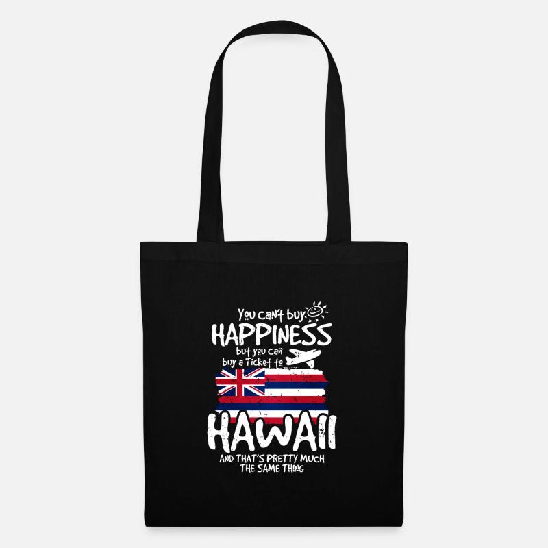 Hawaii - Stoffbeutel - Schwarz