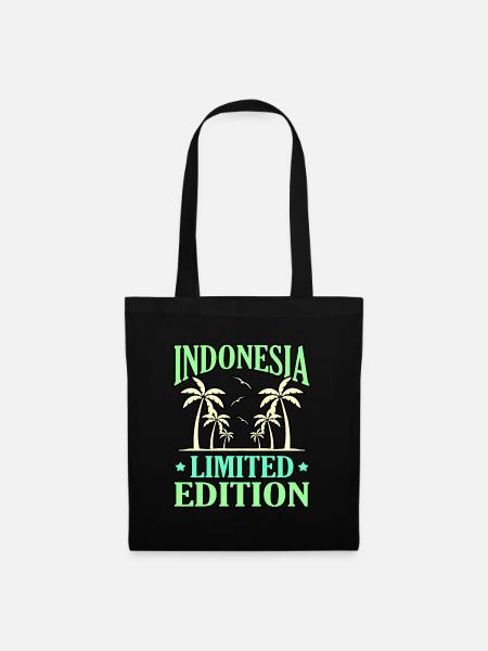 Indonesien - Stoffbeutel - Schwarz