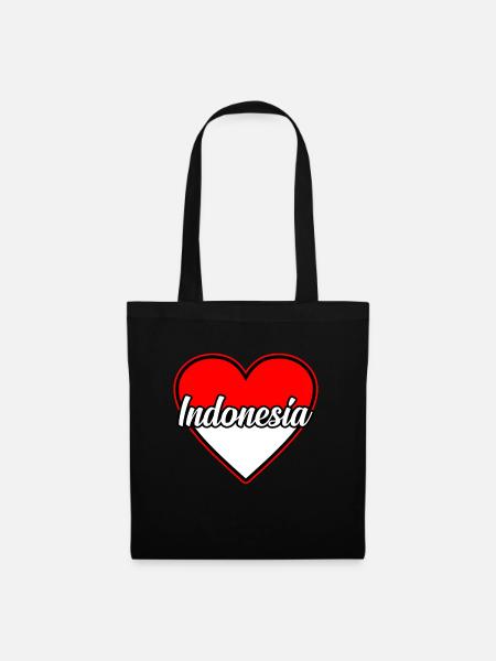 Indonesien - Stoffbeutel - Schwarz