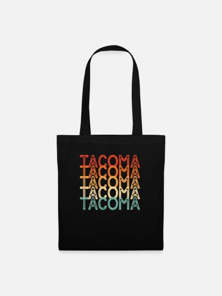 Tacoma Washington - Stoffbeutel - Schwarz