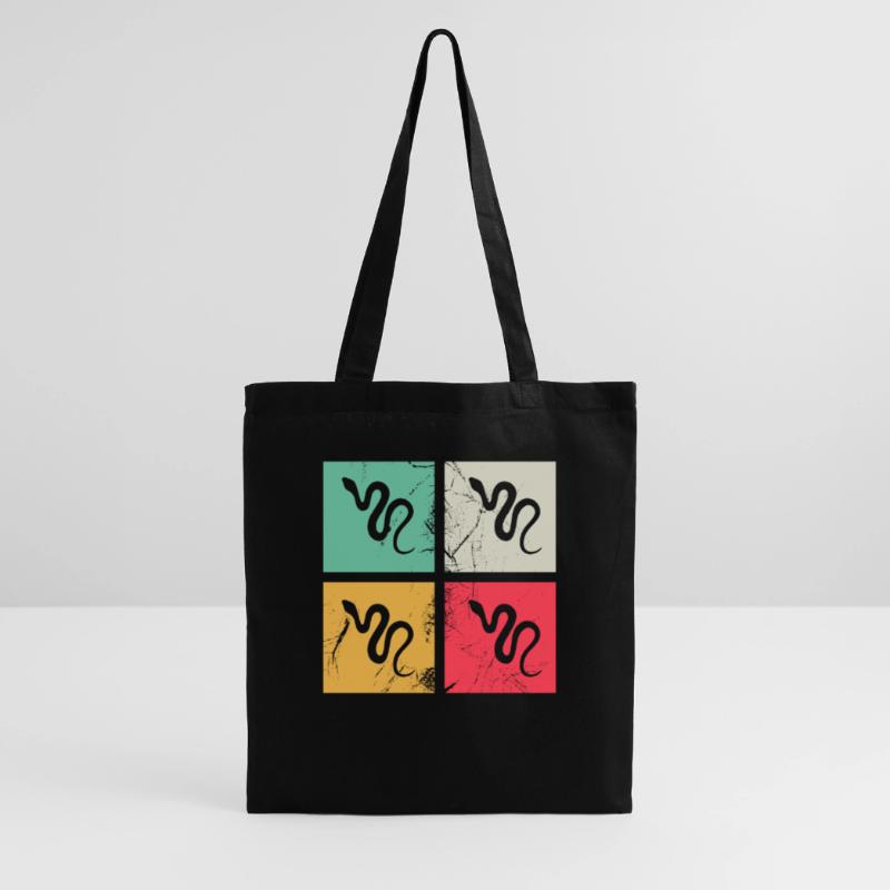 Snake Retro Reptile Python Gift idea Tote Bag