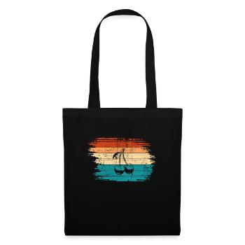 Cherry Fruit Lover Retro Healthy Gift idea - Tote Bag - black - Front