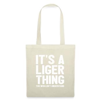 Liger Lustiges Geschenk - Stoffbeutel - Natur - Vorne