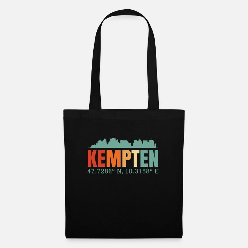 Kempten - Stoffbeutel - Schwarz