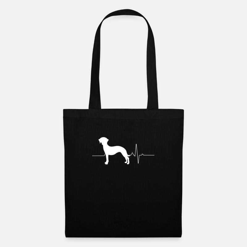 Whippet - Stoffbeutel - Schwarz