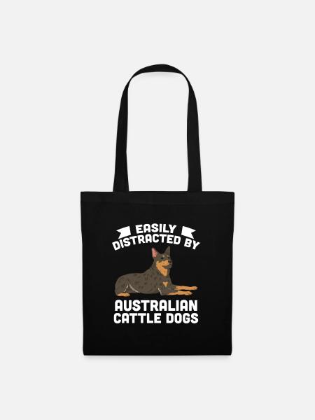 Australian Cattle Dog - Stoffbeutel - Schwarz
