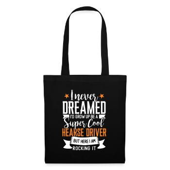 Funny hearse driver saying gift - Tote Bag - black - Front