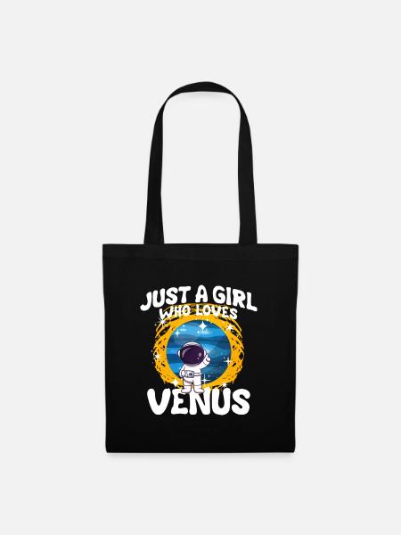 Mädchen Venus Geschenk - Stoffbeutel - Schwarz