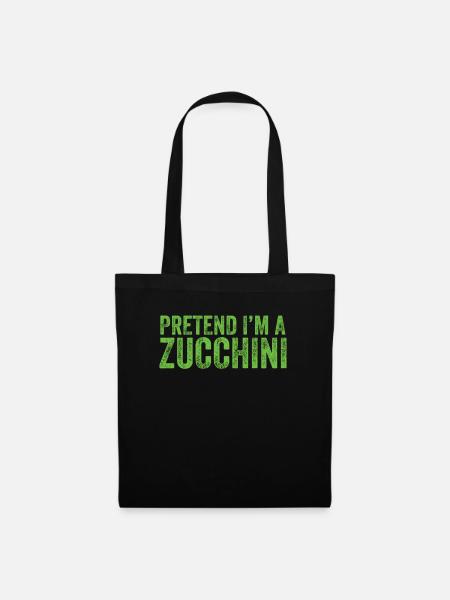 Zucchini - Stoffbeutel - Schwarz