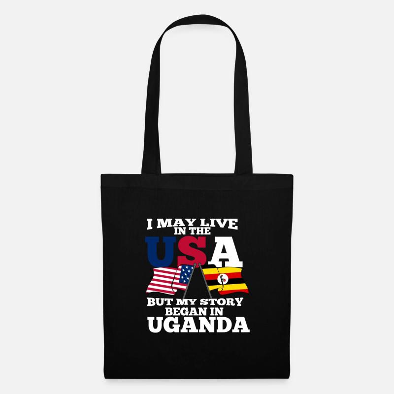 Uganda - Stoffbeutel - Schwarz