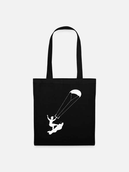 Kitesurfing - Stoffbeutel - Schwarz