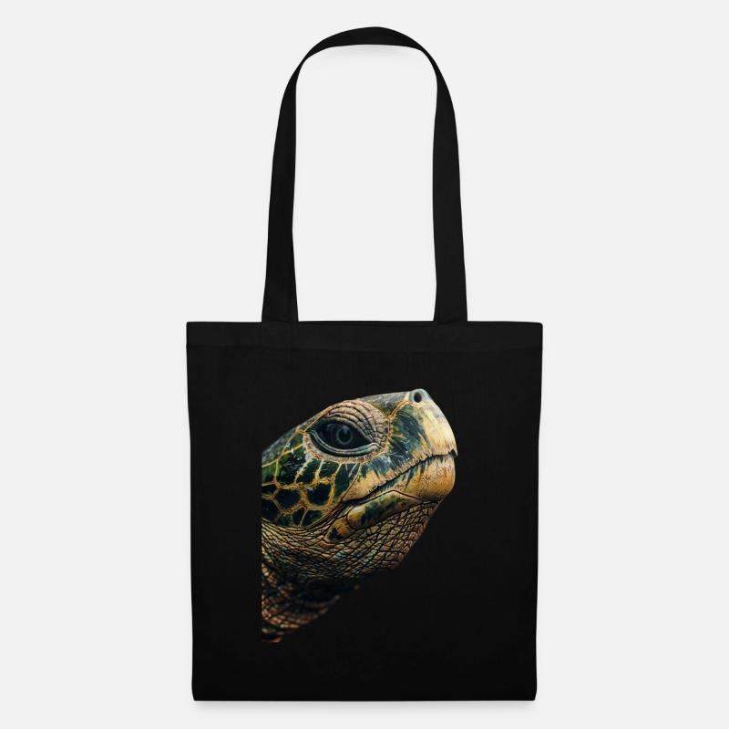 Schildkröte - Stoffbeutel - Schwarz