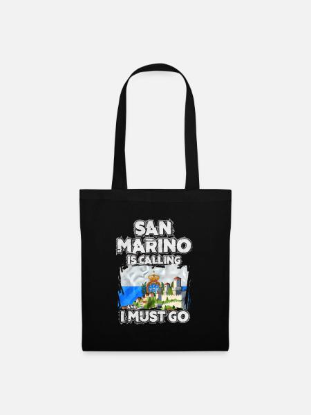 San Marino - Stoffbeutel - Schwarz