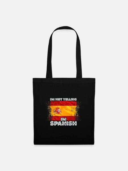 Spanien - Stoffbeutel - Schwarz