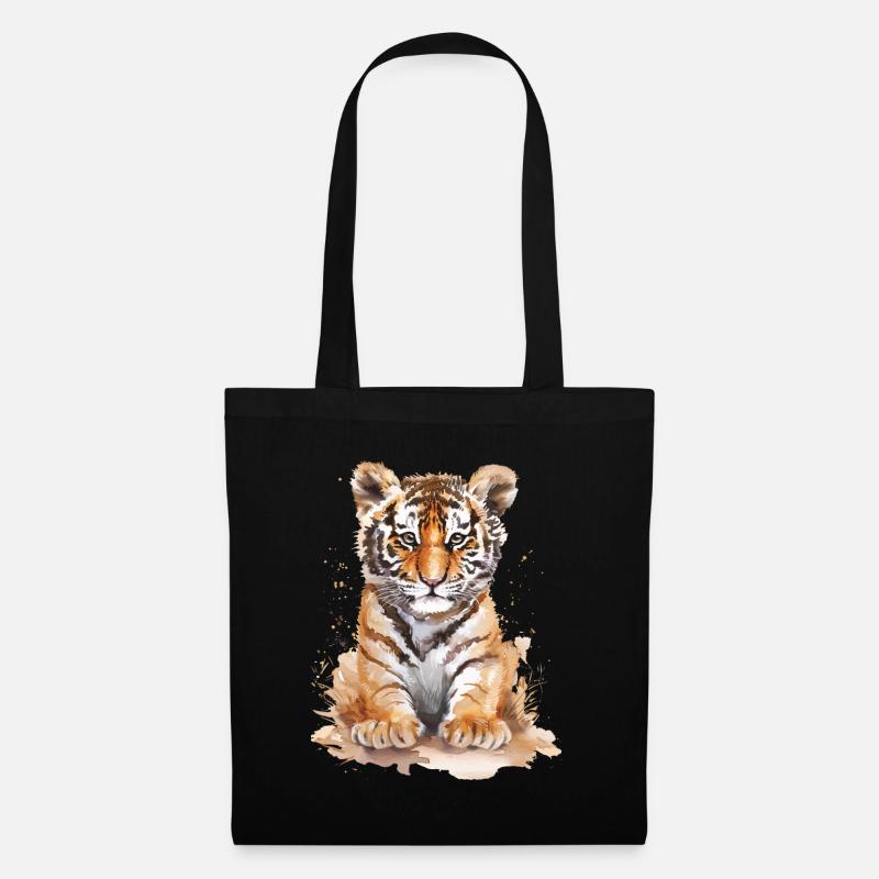 Tiger - Stoffbeutel - Schwarz