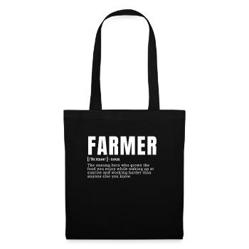 Funny Farmer Definition Avec Dictionary Style Occu - Tote Bag - black - Front