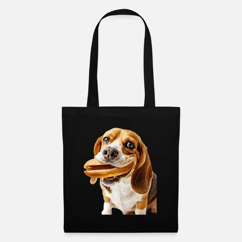 Beagle - Stoffbeutel - Schwarz
