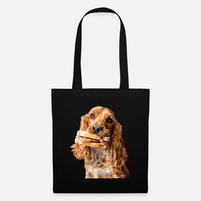 Cocker Spaniel - Stoffbeutel - Schwarz