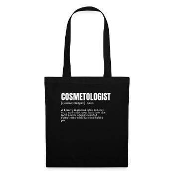 T-shirts magicien de beauté COSMÉTOLOGUE - Sac en tissu - noir - Devant