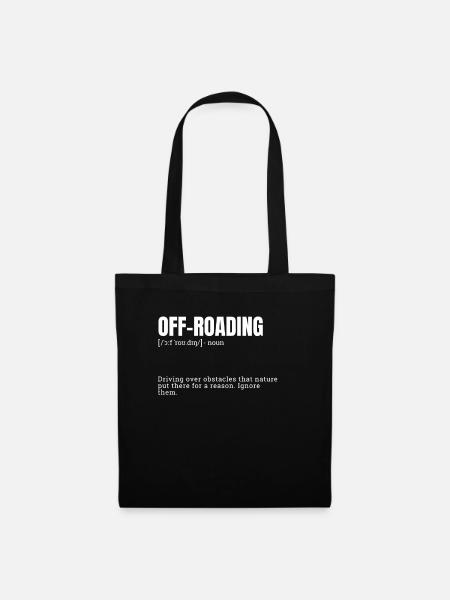 Funny Off-Roading Definition - Stoffbeutel - Schwarz